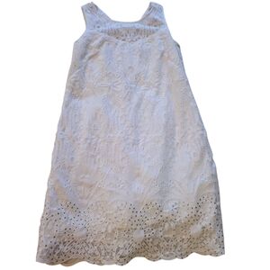 White House Black Market White Lace Dress Size 4